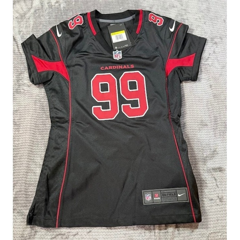 Nike Arizona Cardinals JJ Watt 99 Jersey Womens Small Black NFL‎ Game Jersey NWT